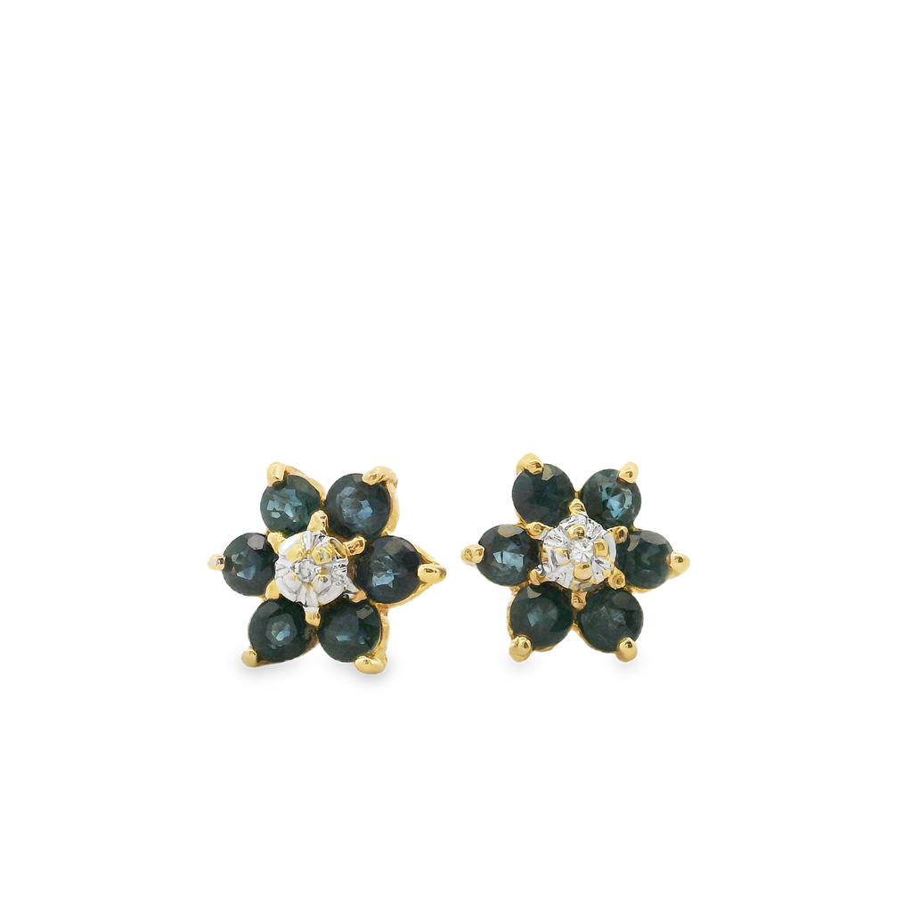 Estate Colored Stone Earrings