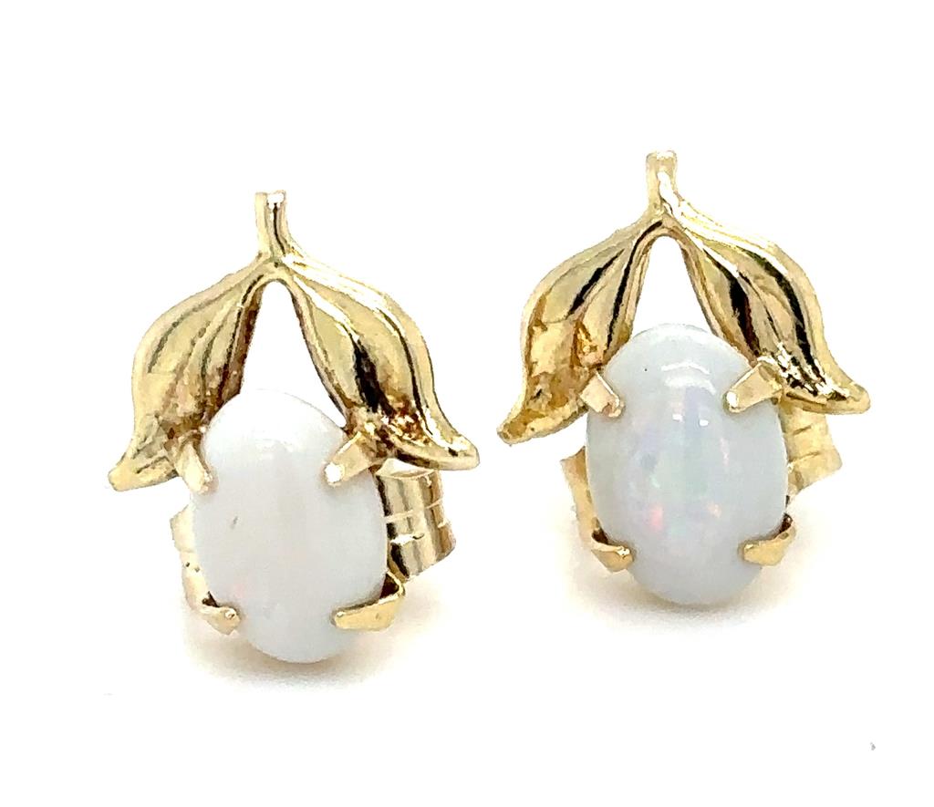 Estate Color Stone Earrings