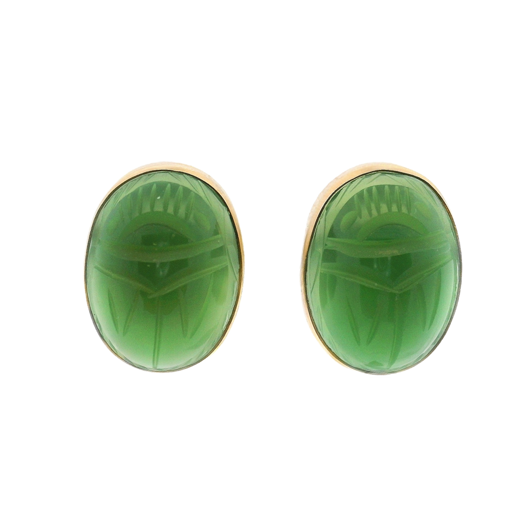 Estate Colored Stone Earrings