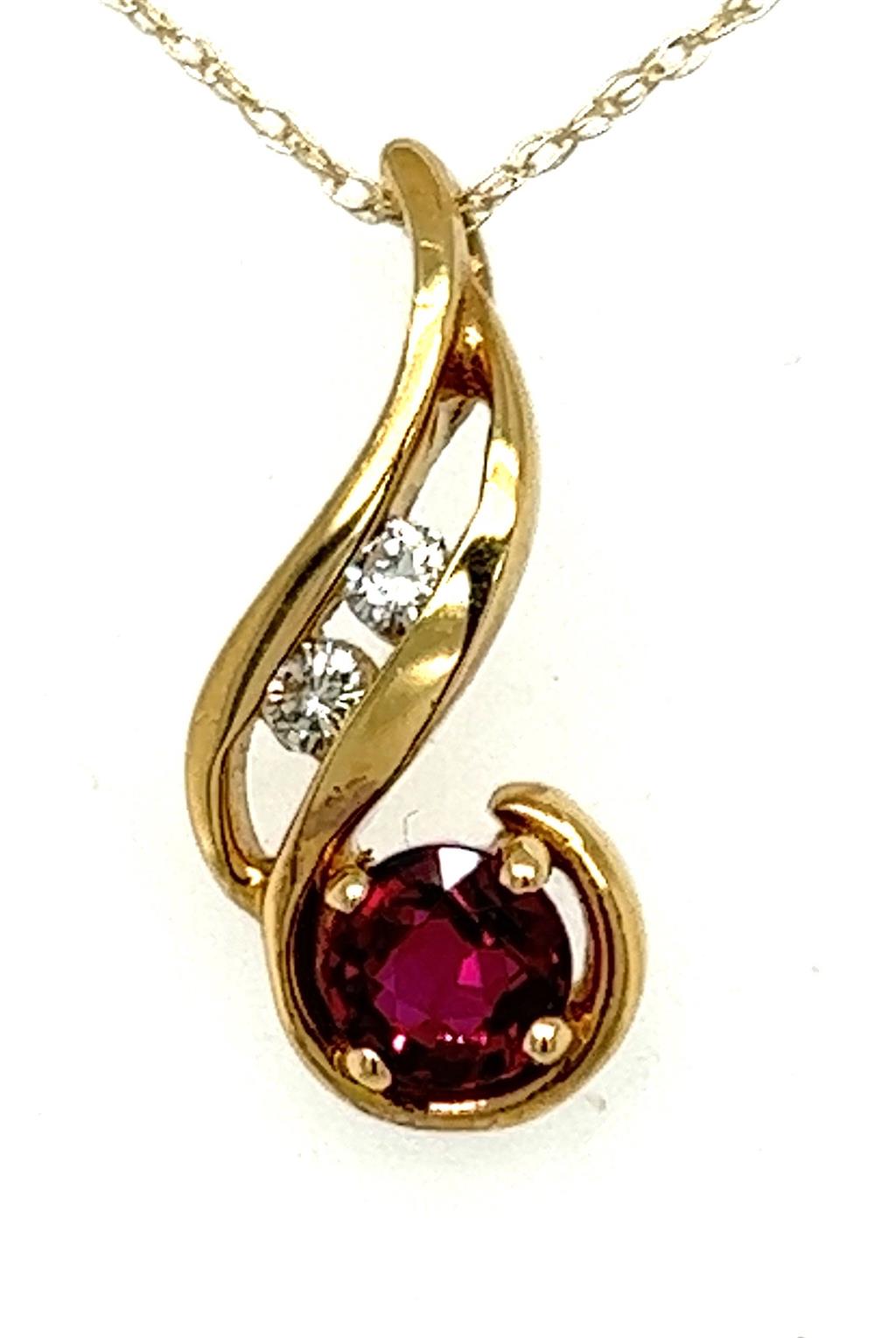 Estate Color Stone Pendant