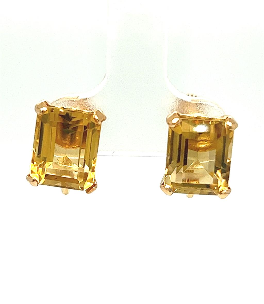 Estate Color Stone Earring