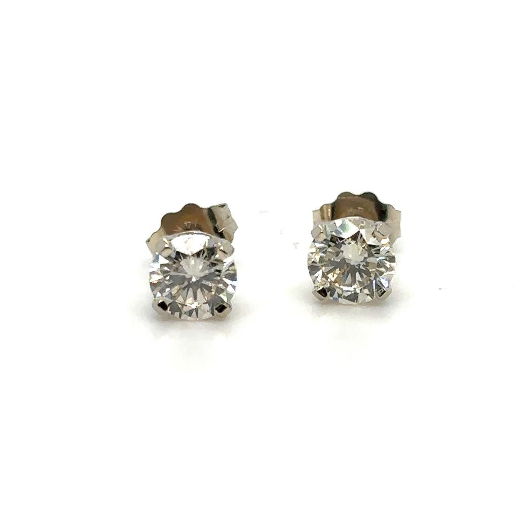 Estate Diamond Earrings