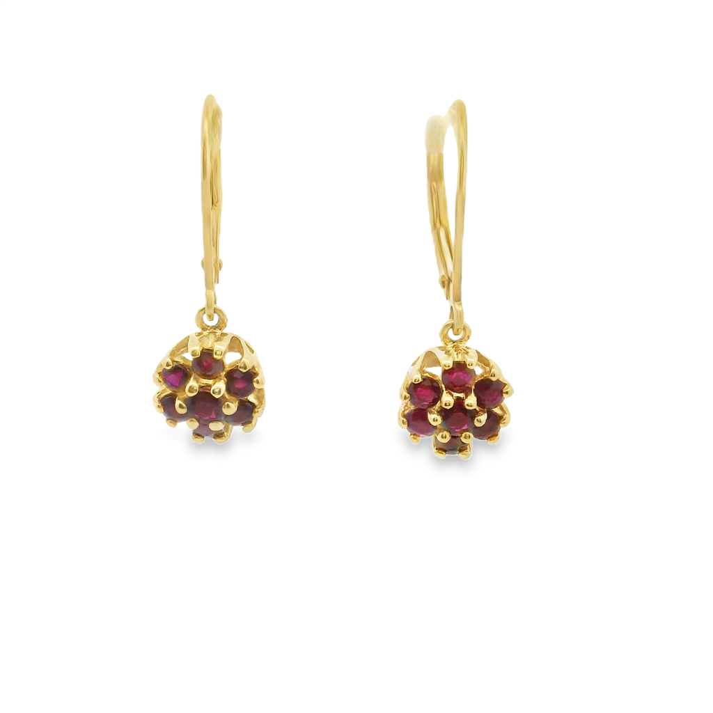 Estate Colored Stone Earrings