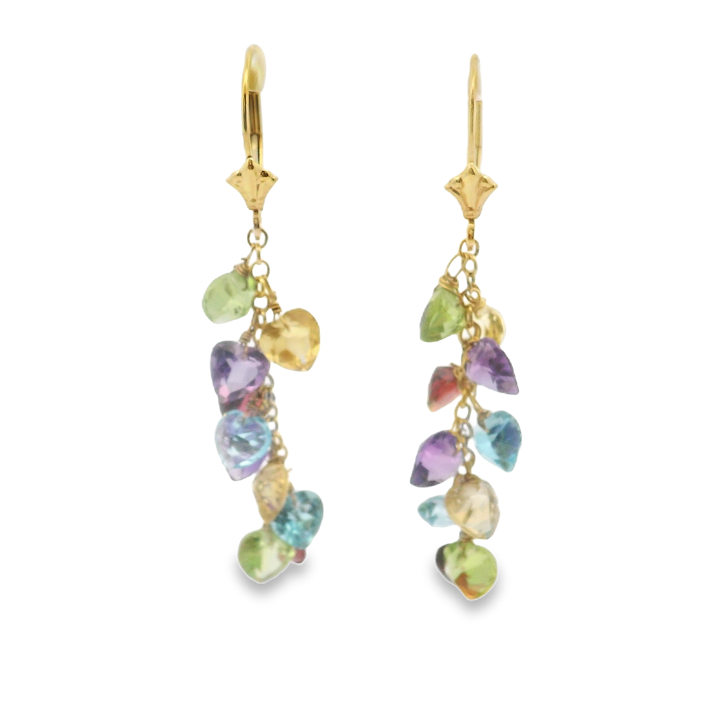 Estate Colored Stone Earrings