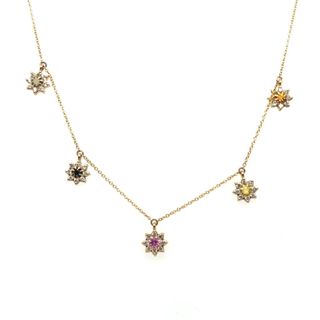 Estate Colored Stone Necklace