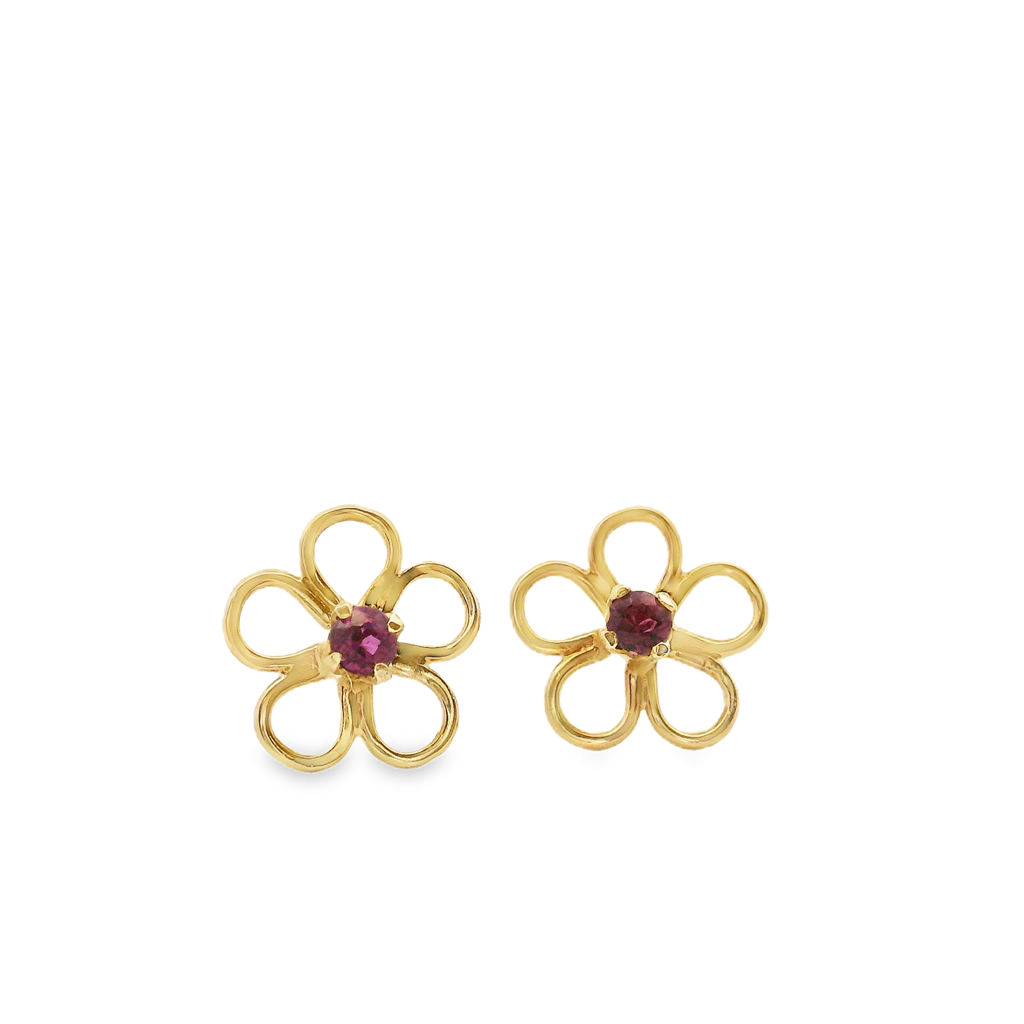 Estate Color Stone Earring