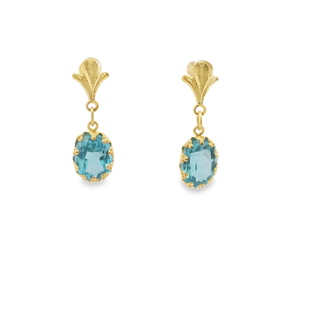 Estate Colored Stone Earrings