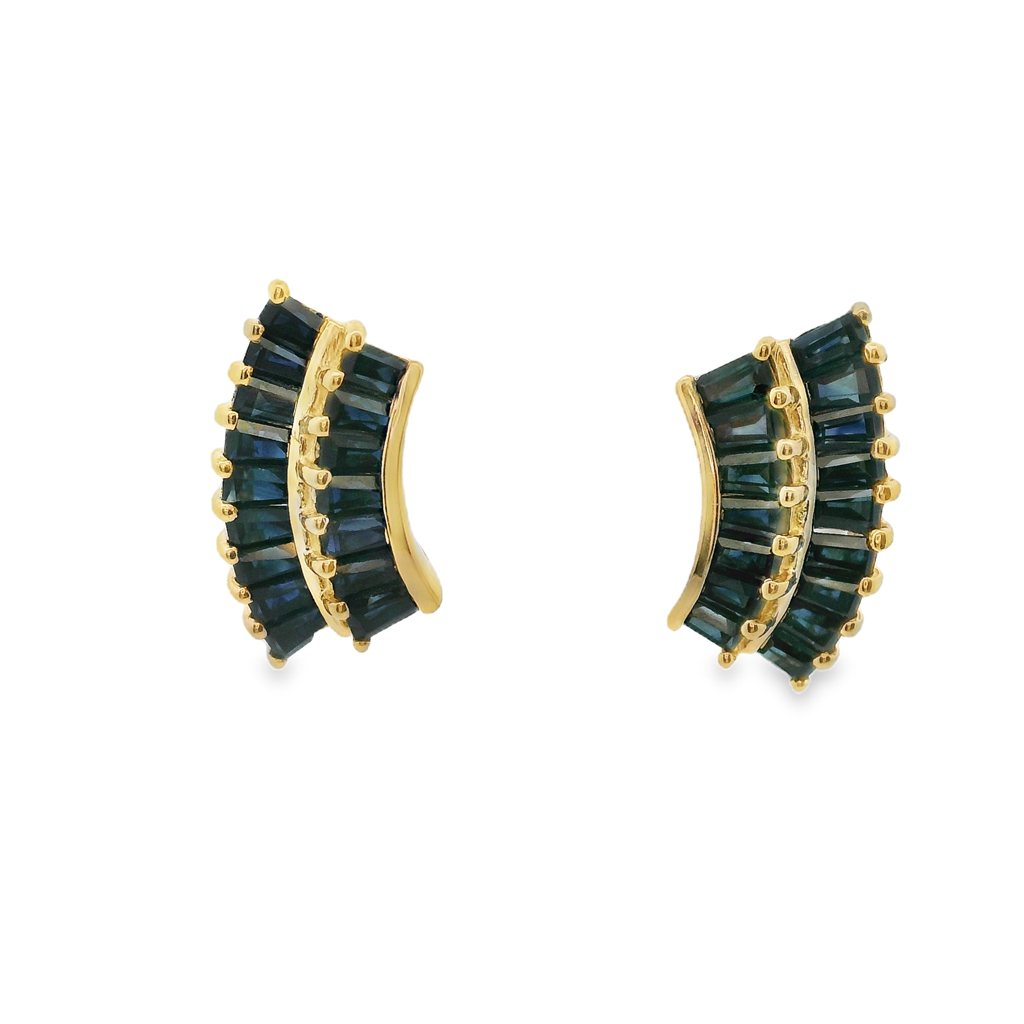 Estate Colored Stone Earrings
