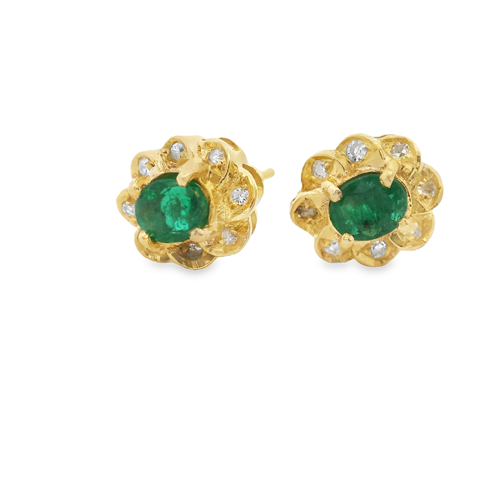 Estate Colored Stone Earrings