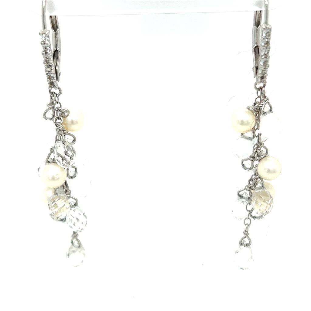 Estate Colored Stone Earrings