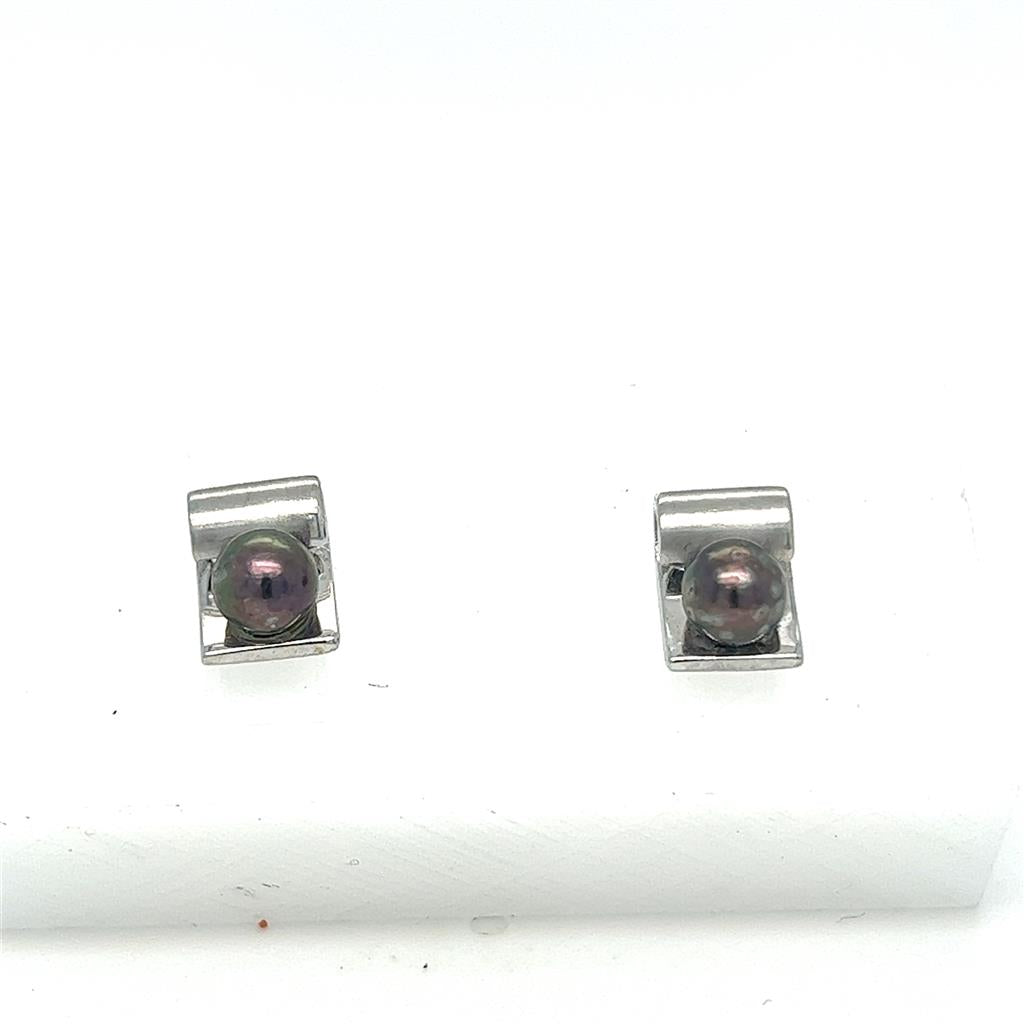Estate Color Stone Earring