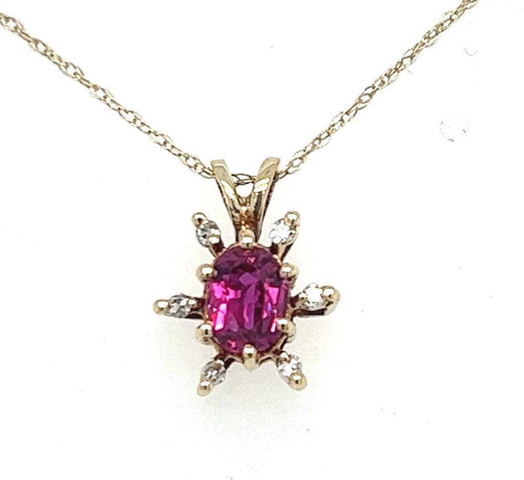 Estate Colored Stone Necklace
