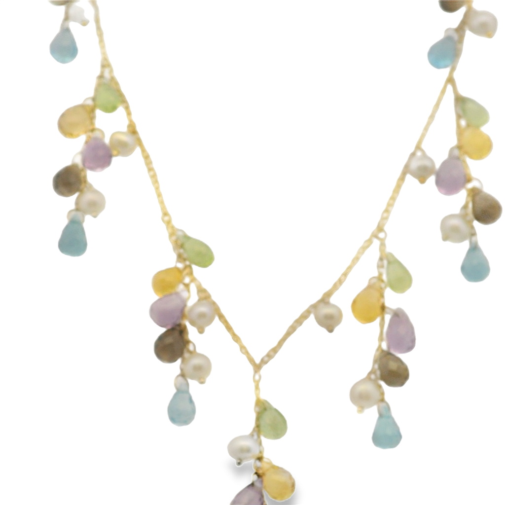 Estate Colored Stone Necklace