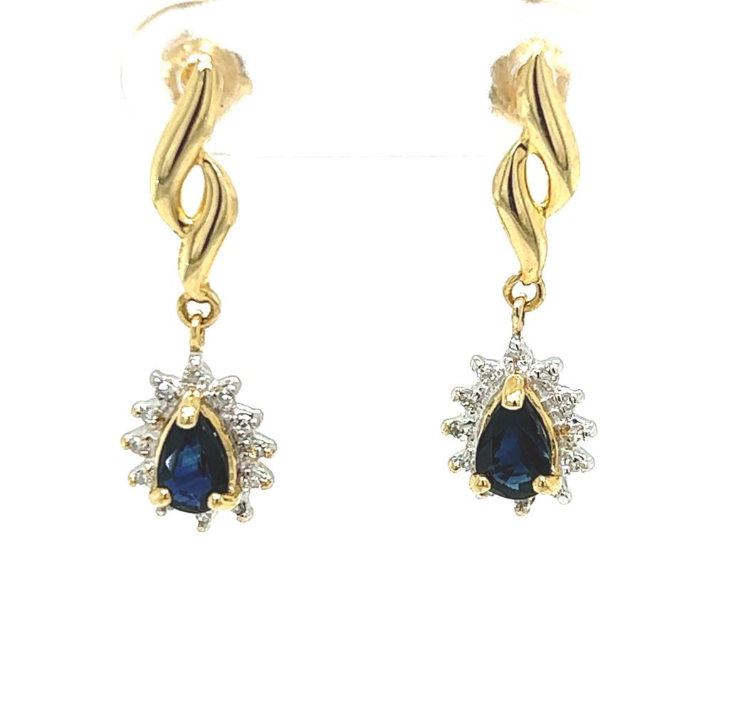 Estate Color Stone Earring