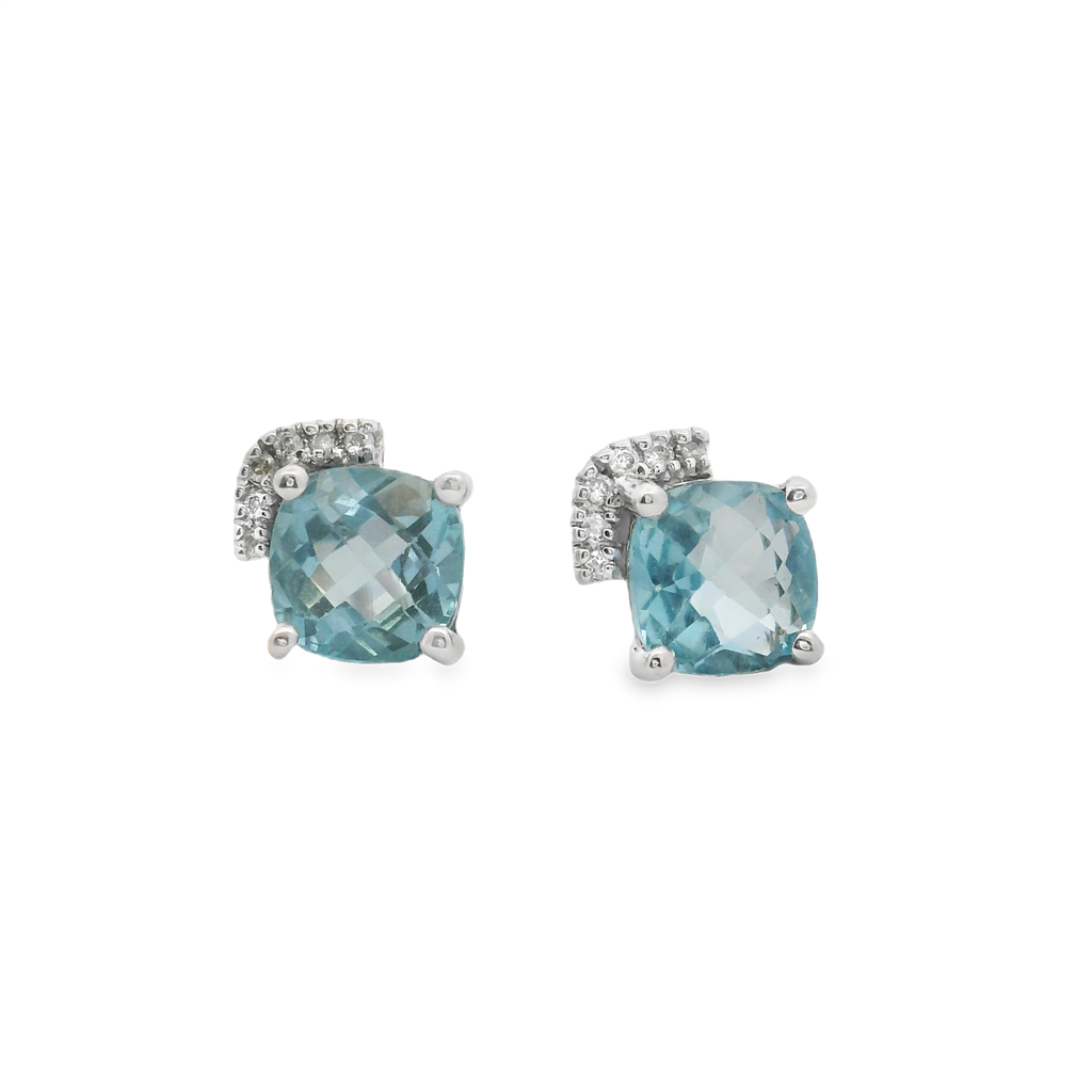 Estate Colored Stone Earrings