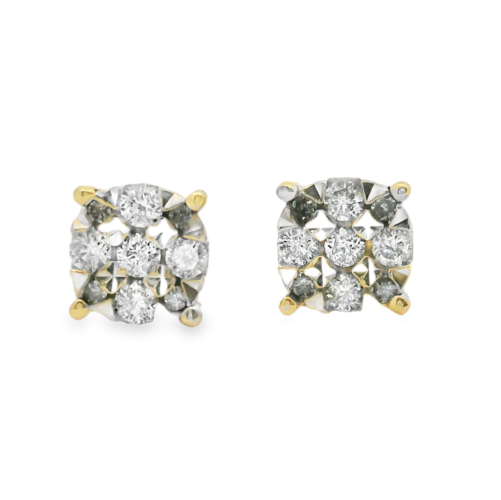 Estate Diamond Earrings