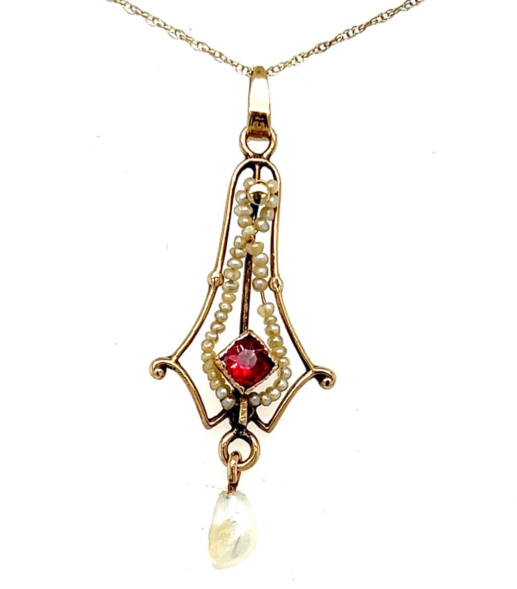 Estate Colored Stone Necklace