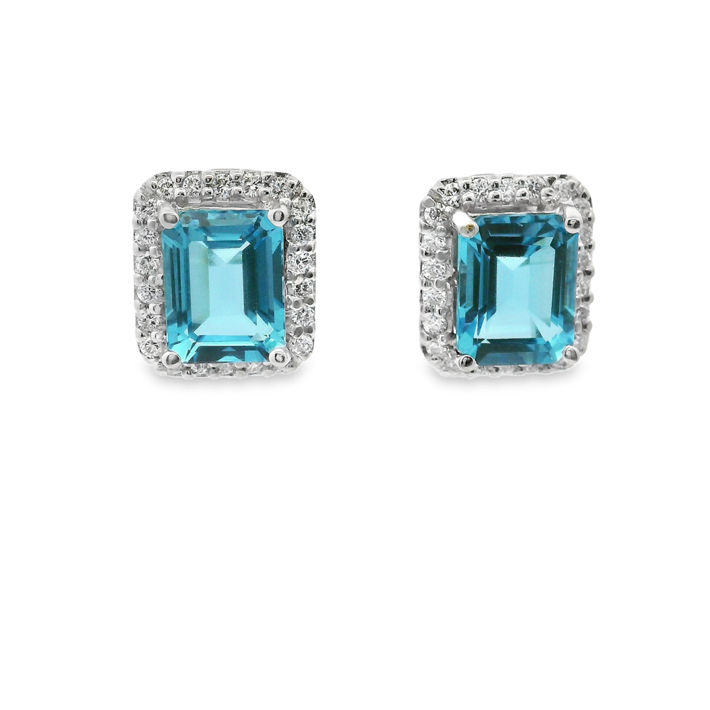 Estate Colored Stone Earrings