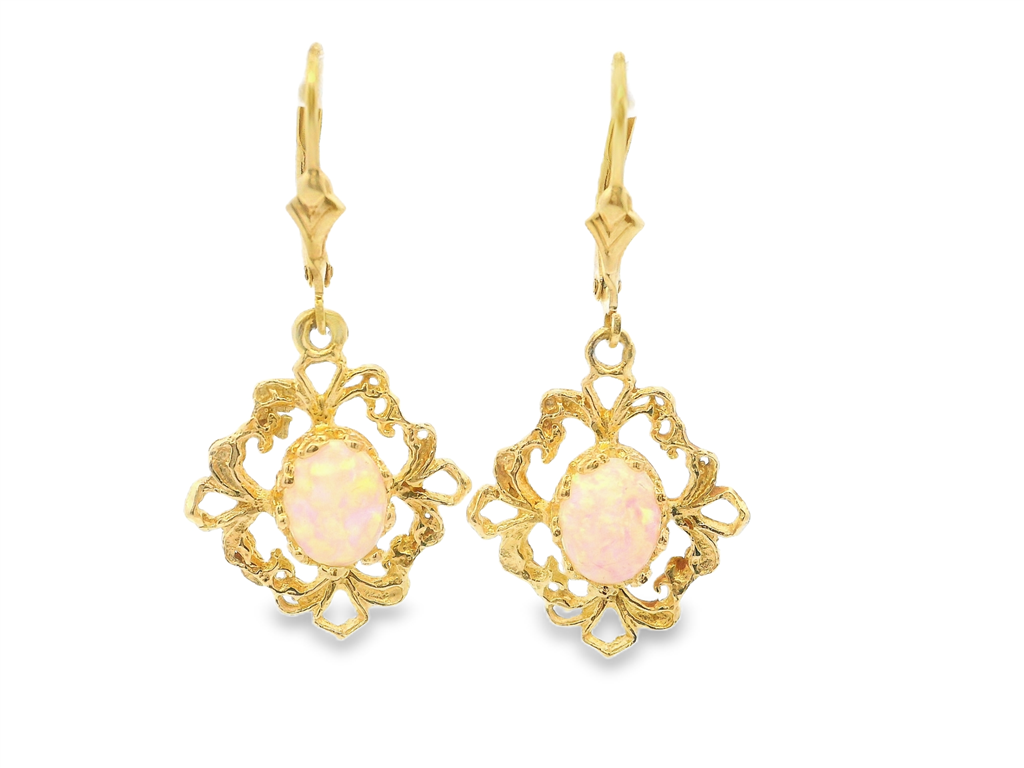 Estate Colored Stone Earrings