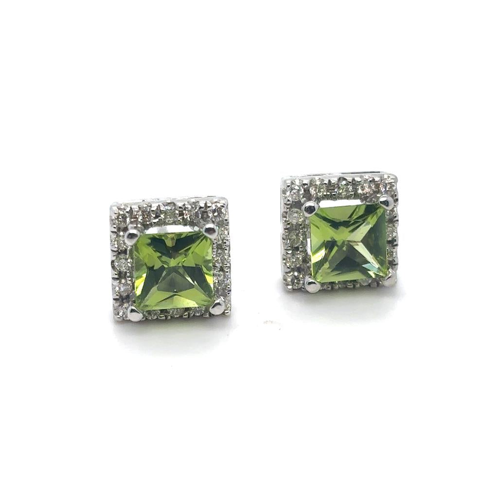 Estate Colored Stone Earrings