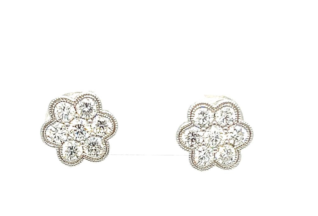 Estate Diamond Earrings