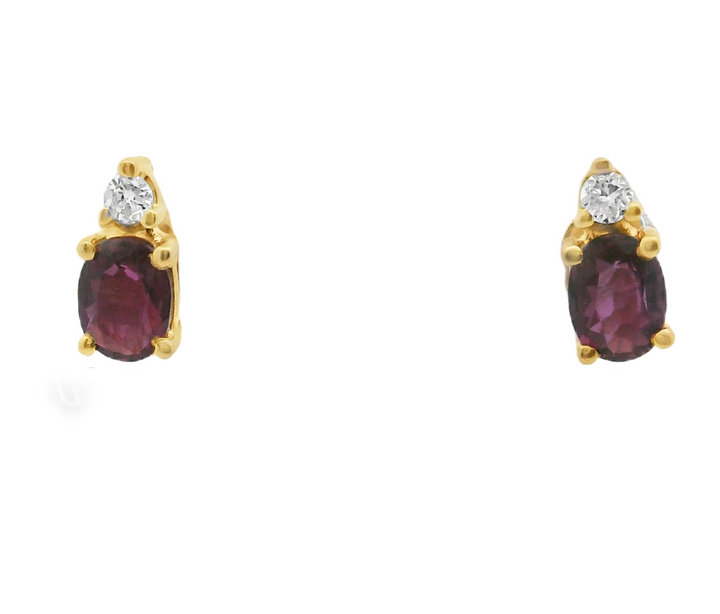 Estate Colored Stone Earrings