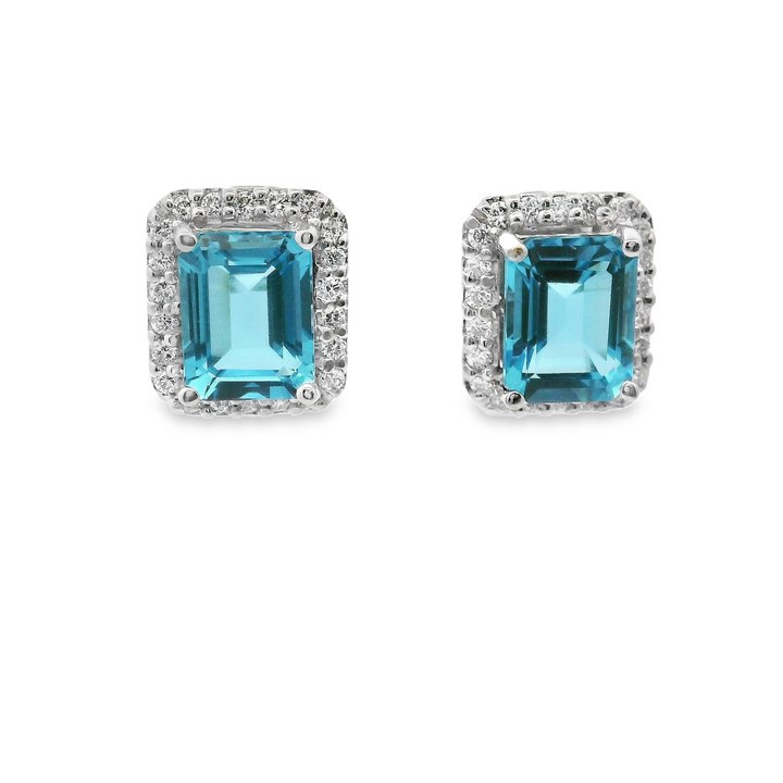 Estate Colored Stone Earrings