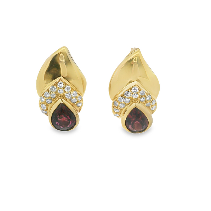 Estate Colored Stone Earrings