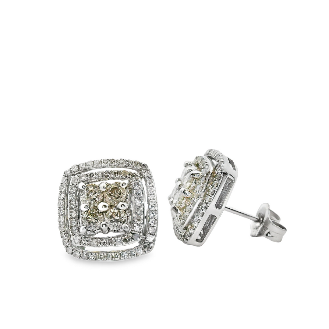 Estate Diamond Earrings