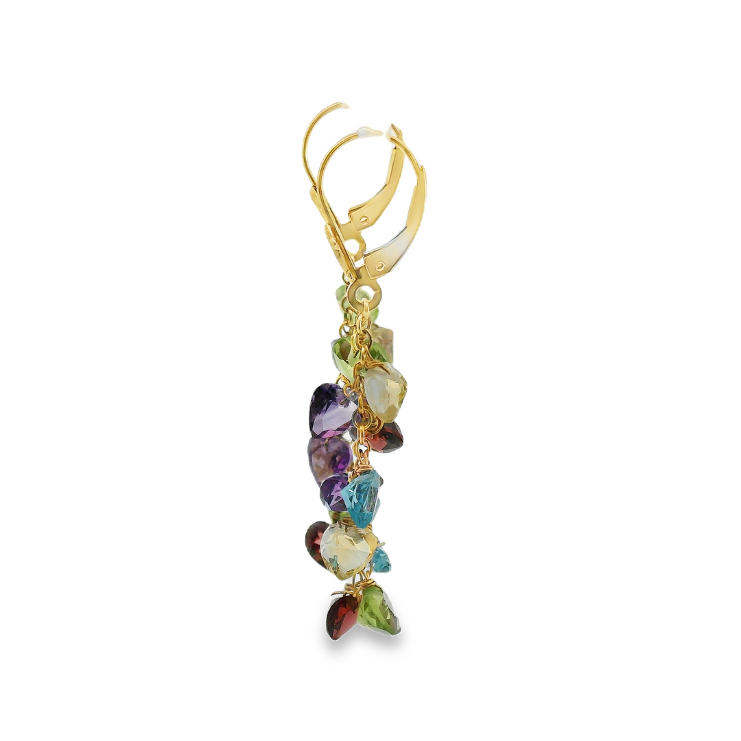 Estate Colored Stone Earrings