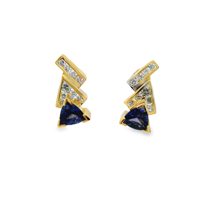 Estate Colored Stone Earrings
