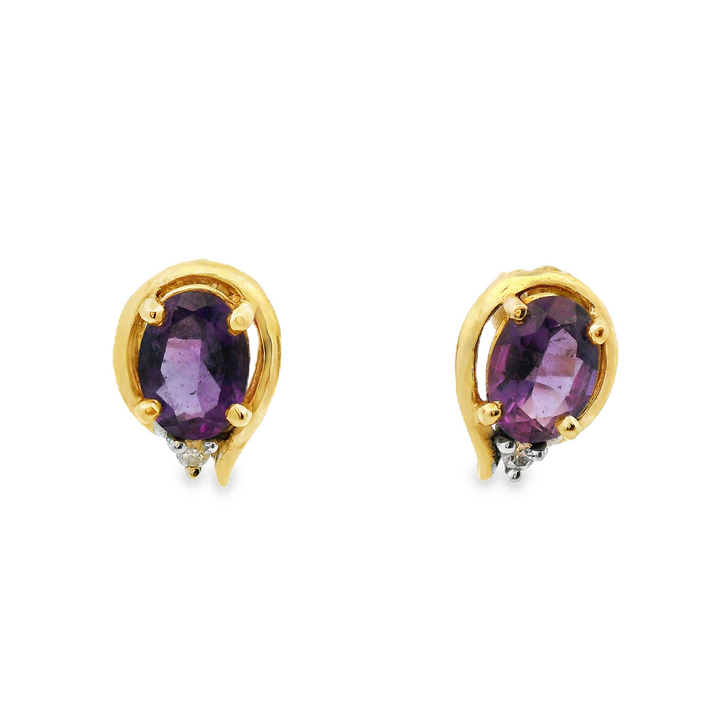 Estate Colored Stone Earrings