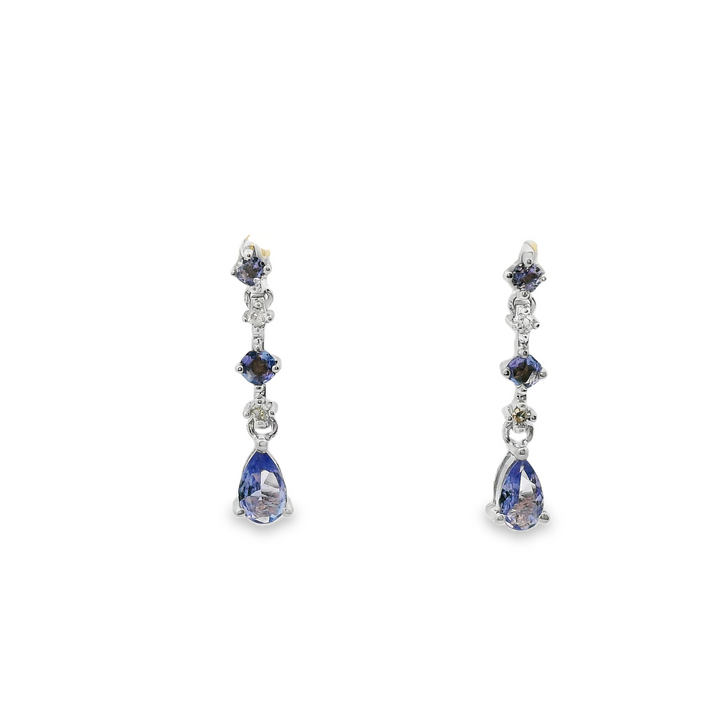Estate Colored Stone Earrings