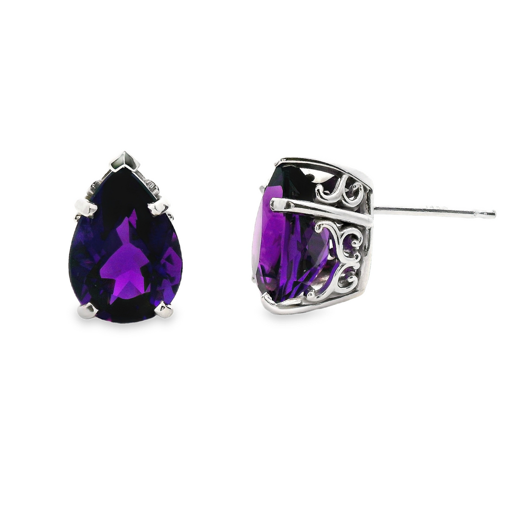 Estate Colored Stone Earrings