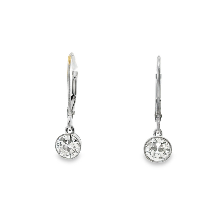 Estate Diamond Earrings