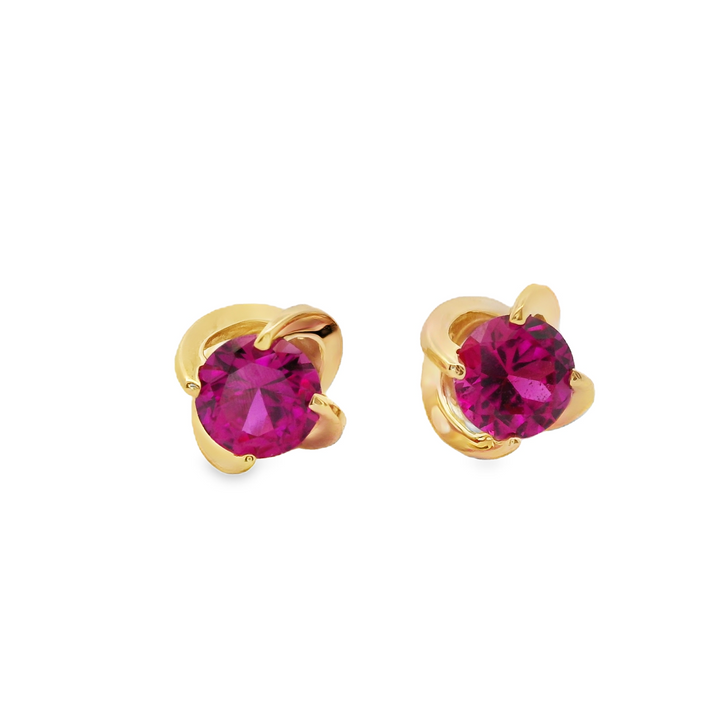 Estate Colored Stone Earrings