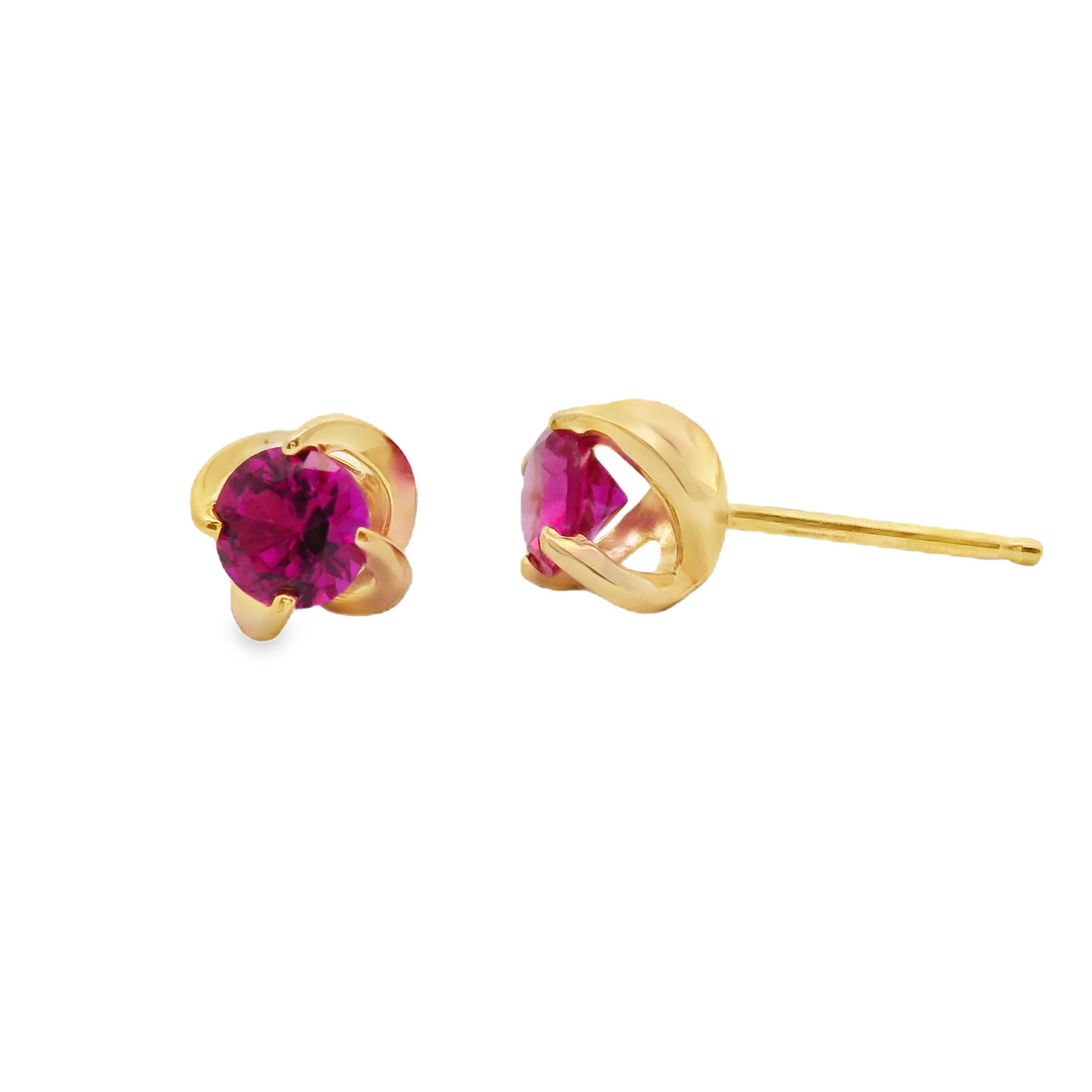 Estate Colored Stone Earrings