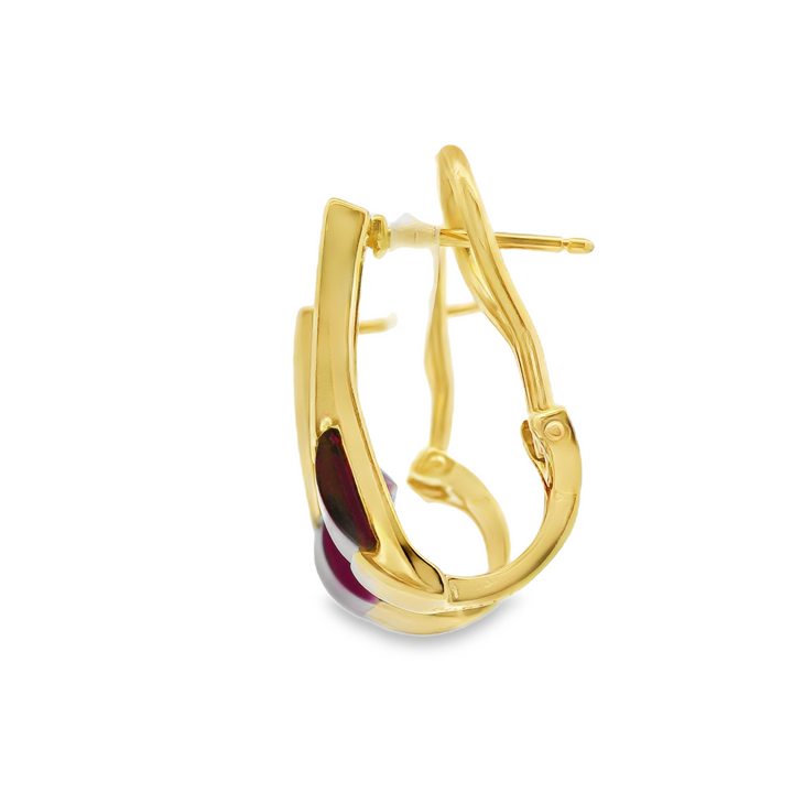 Estate Colored Stone Earrings