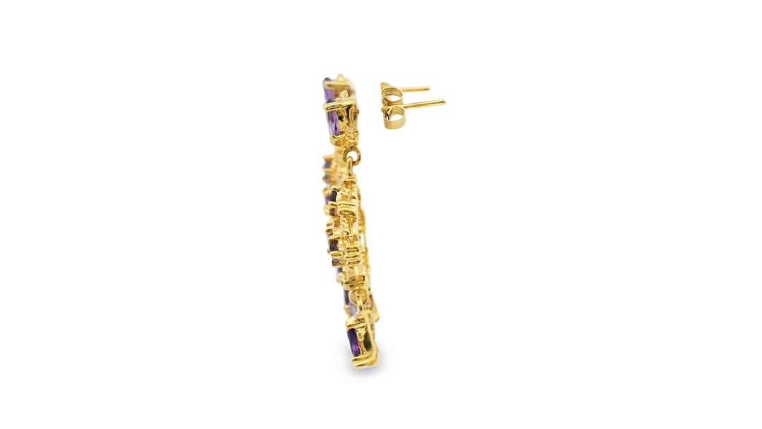 Estate Colored Stone Earrings