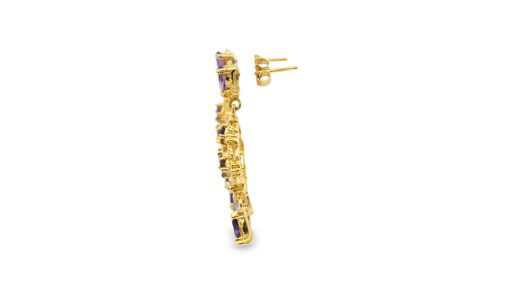 Estate Colored Stone Earrings