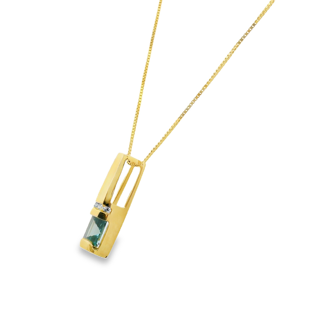Estate Color Stone Pendants