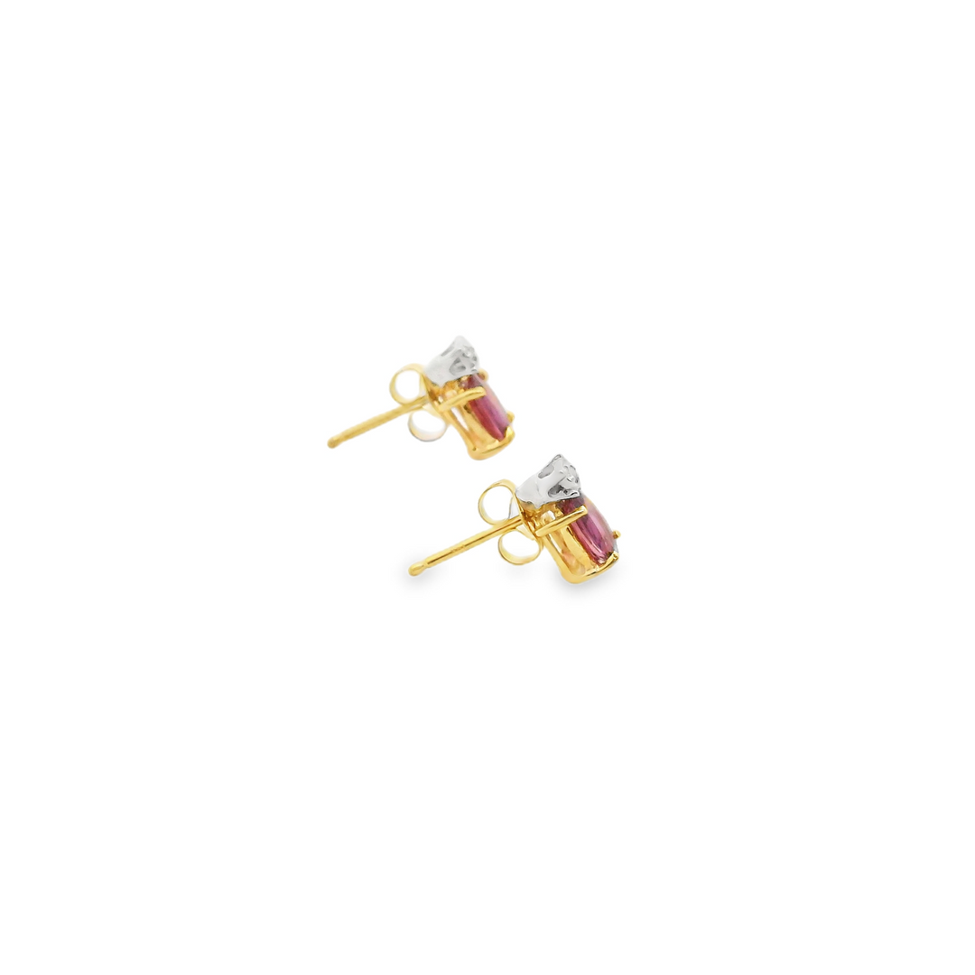 Estate Colored Stone Earrings