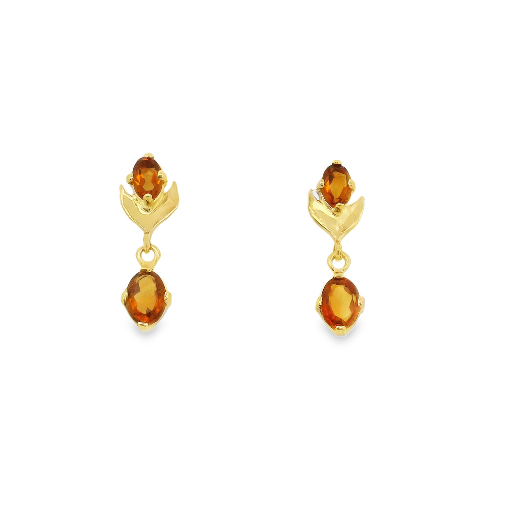 Estate Colored Stone Earrings
