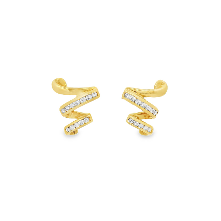 Estate Diamond Earrings