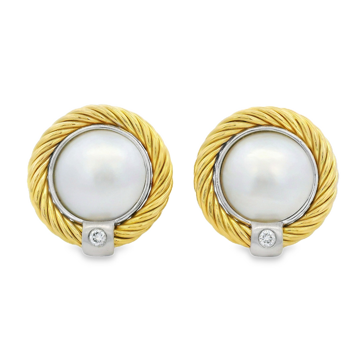 Estate Colored Stone Earrings