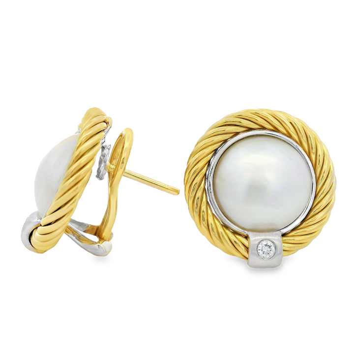 Estate Colored Stone Earrings