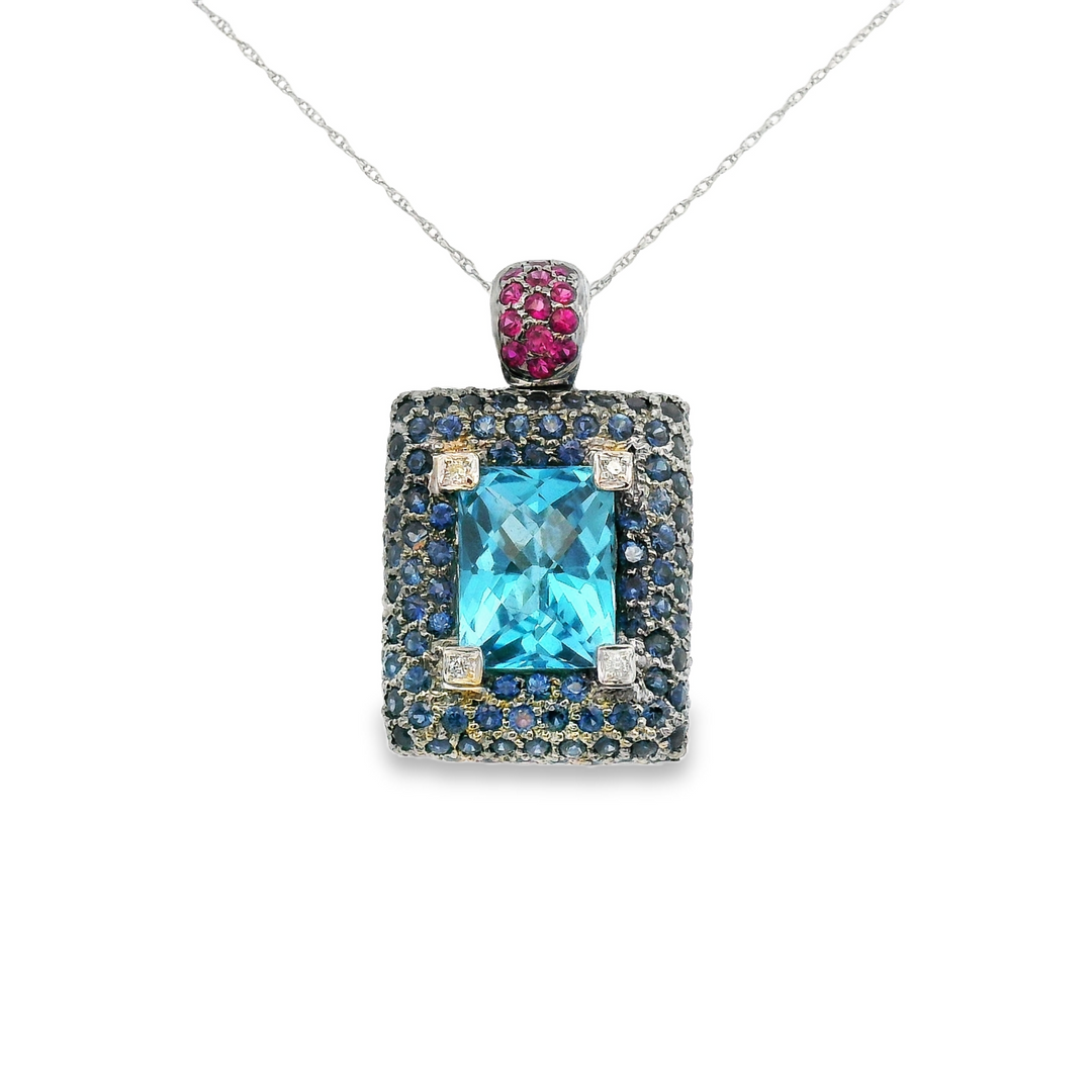 Estate Colored Stone Necklace