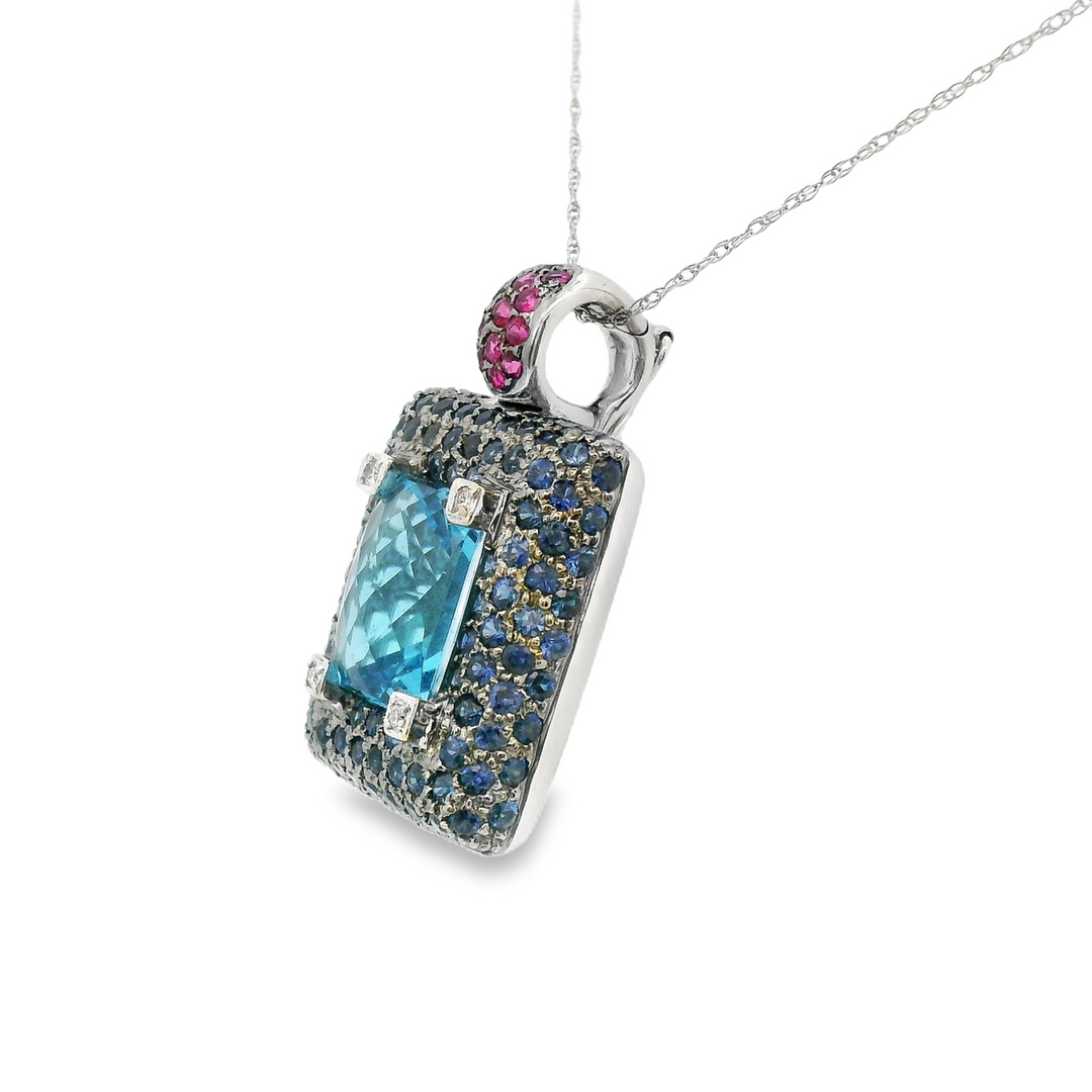 Estate Colored Stone Necklace