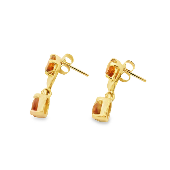 Estate Colored Stone Earrings