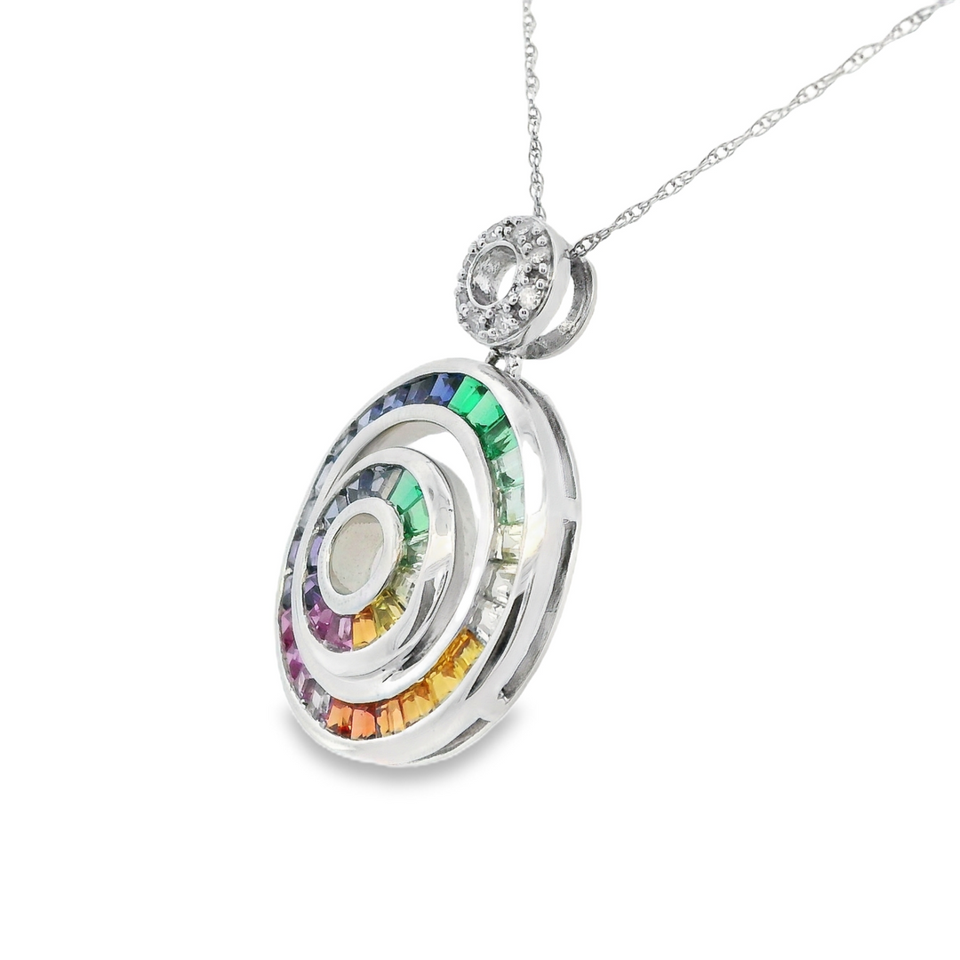 Estate Colored Stone Necklace